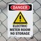 Signmission Electric Meter Room Danger Sign, Plastic, 7in W x 10in L, 2PK OS-2PACK-DS-P-710-V-1192 - alternate 7